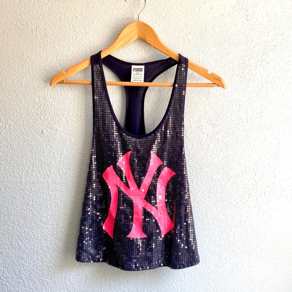 Victoria’s Secret, Pink, Sequin NY Tank XS